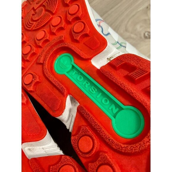 Adidas Art ZX Flux Weave Running Shoes Men 9.5 Multicolor  Adidas ZX Flux Torsion Custom Art Running Shoes Mens 11.5 Sneakers Kicks Vibrant